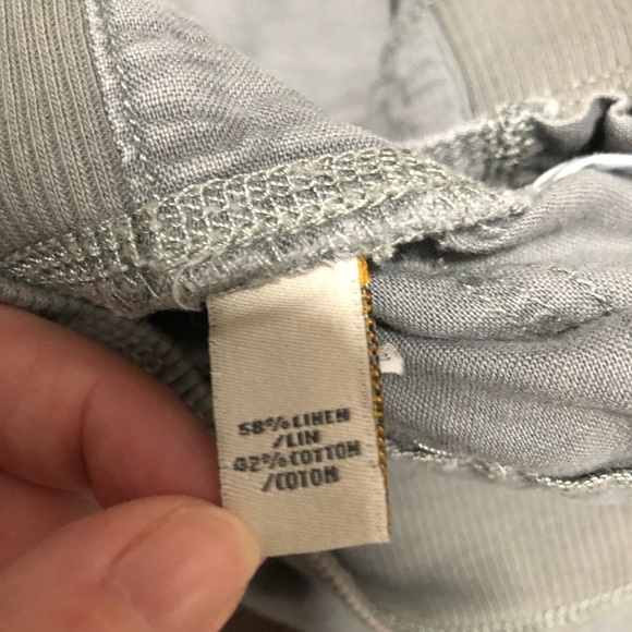 Abercrombie & Fitch Linen Blend High Rise Crop Pant Size 00 - Picture 8 of 8
